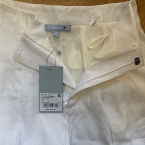 NWT Antonio Melani Melinda Linen White Pants